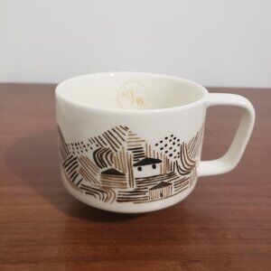 Starbucks Mug 2014 Collectable Coffee New Bone China Paint Design White Like New